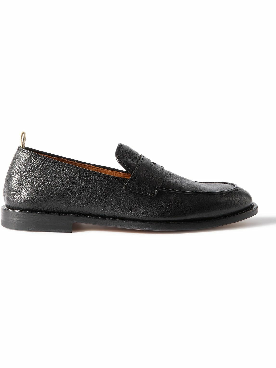 Officine Creative - Opera Full-Grain Leather Penny Loafers - Black ...