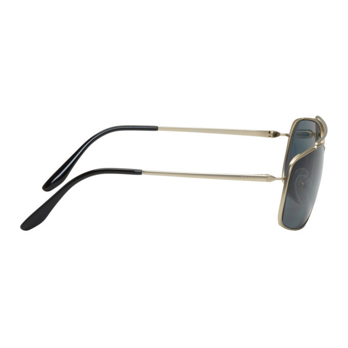 Prada Gold Metal Frame PRZ Sunglasses Prada