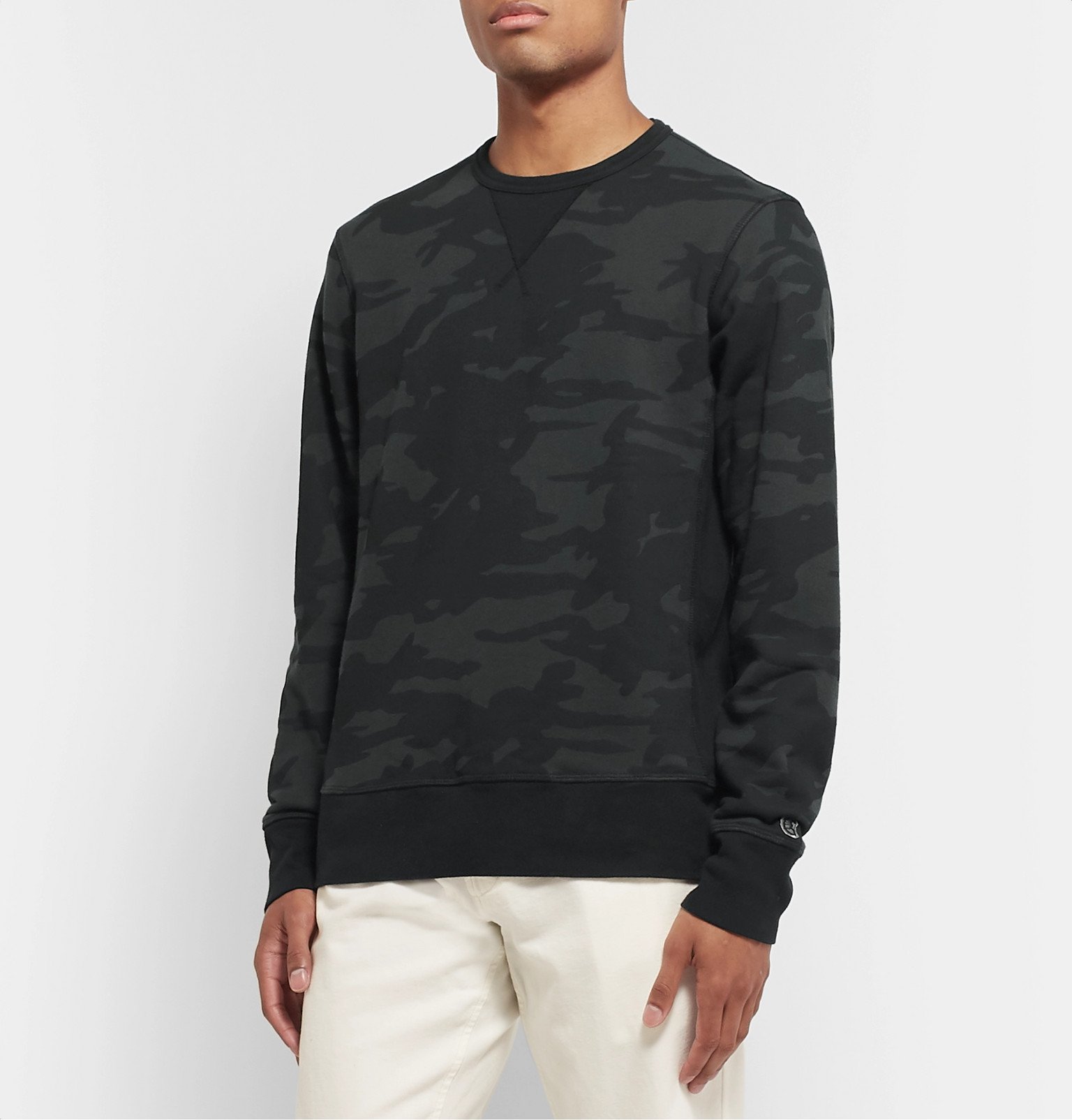 todd snyder camo sweatshirt