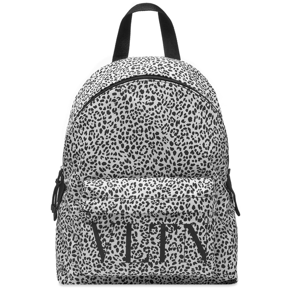 Valentino Animal Print Nylon Backpack Valentino