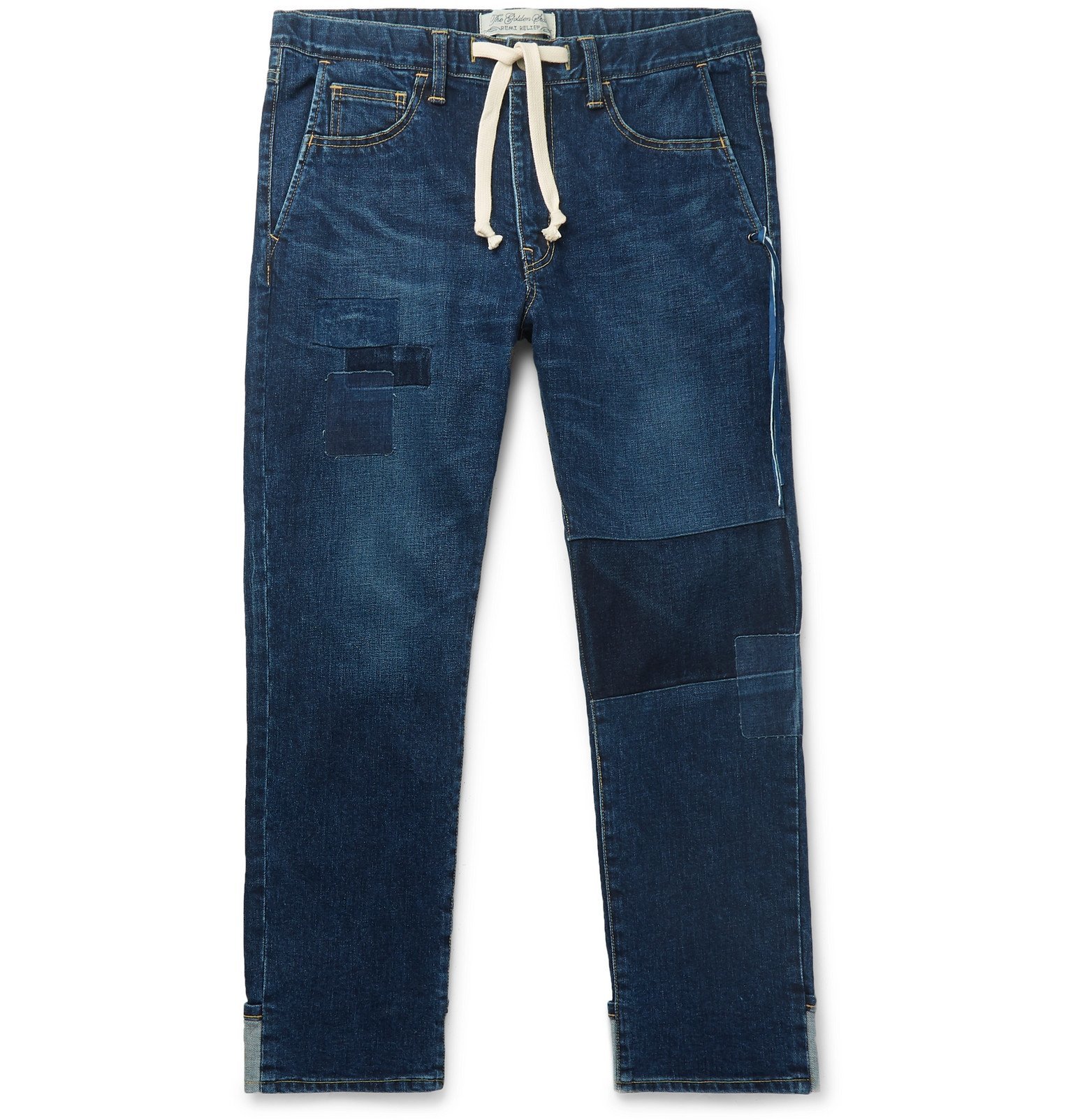 drawstring denim jeans