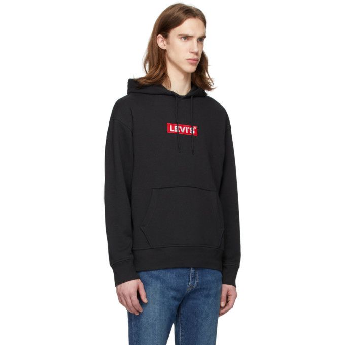 Levis Black Graphic Pullover Hoodie Levis