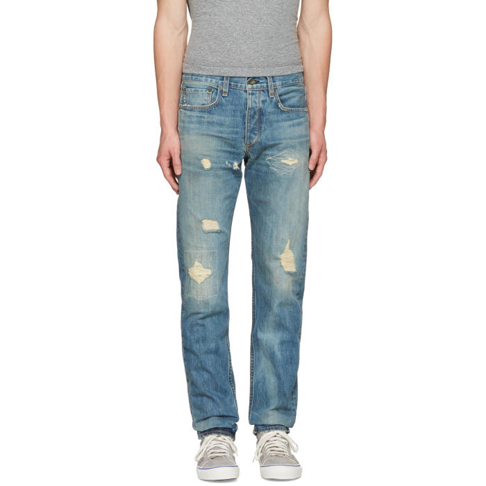 Rag and Bone Blue Standard Issue Fit 2 Jeans Rag and Bone