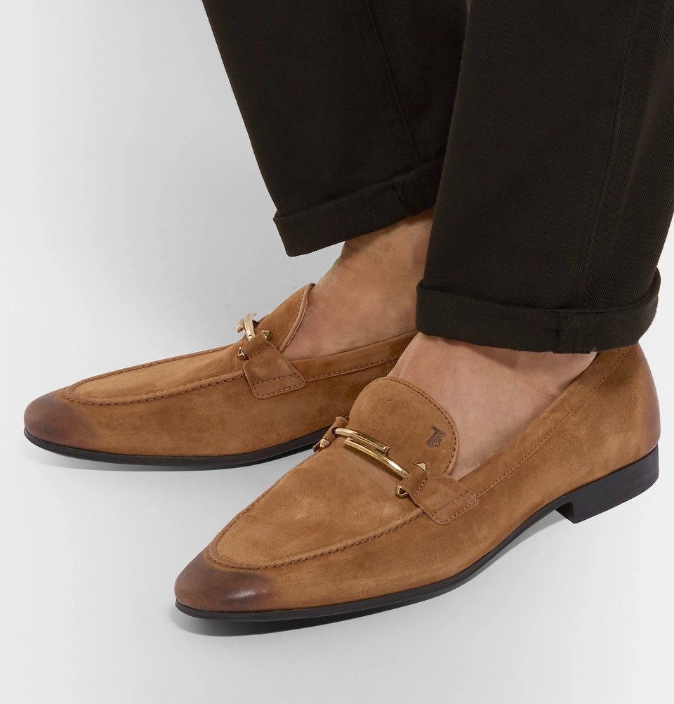 light brown suede loafers mens