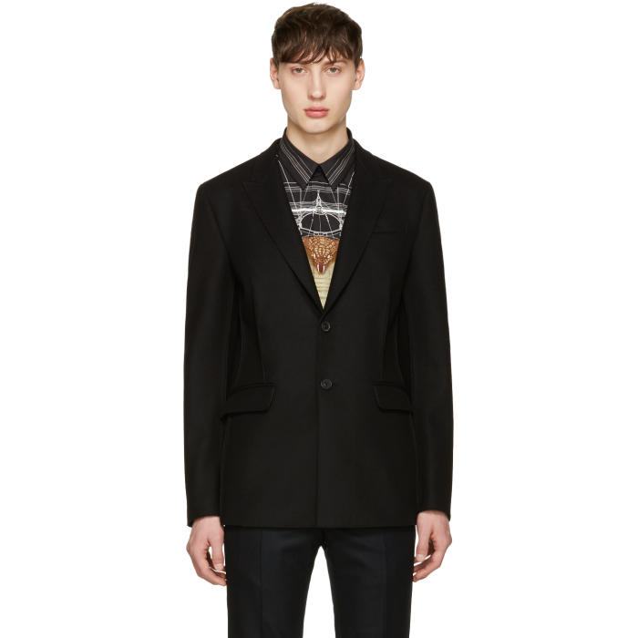 Givenchy Black Deconstructed Jacket Givenchy