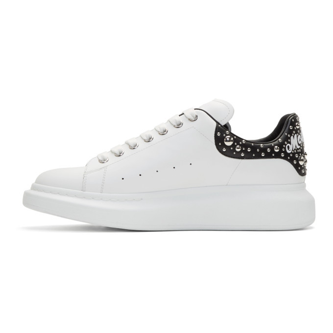 Alexander McQueen White Studded Logo 