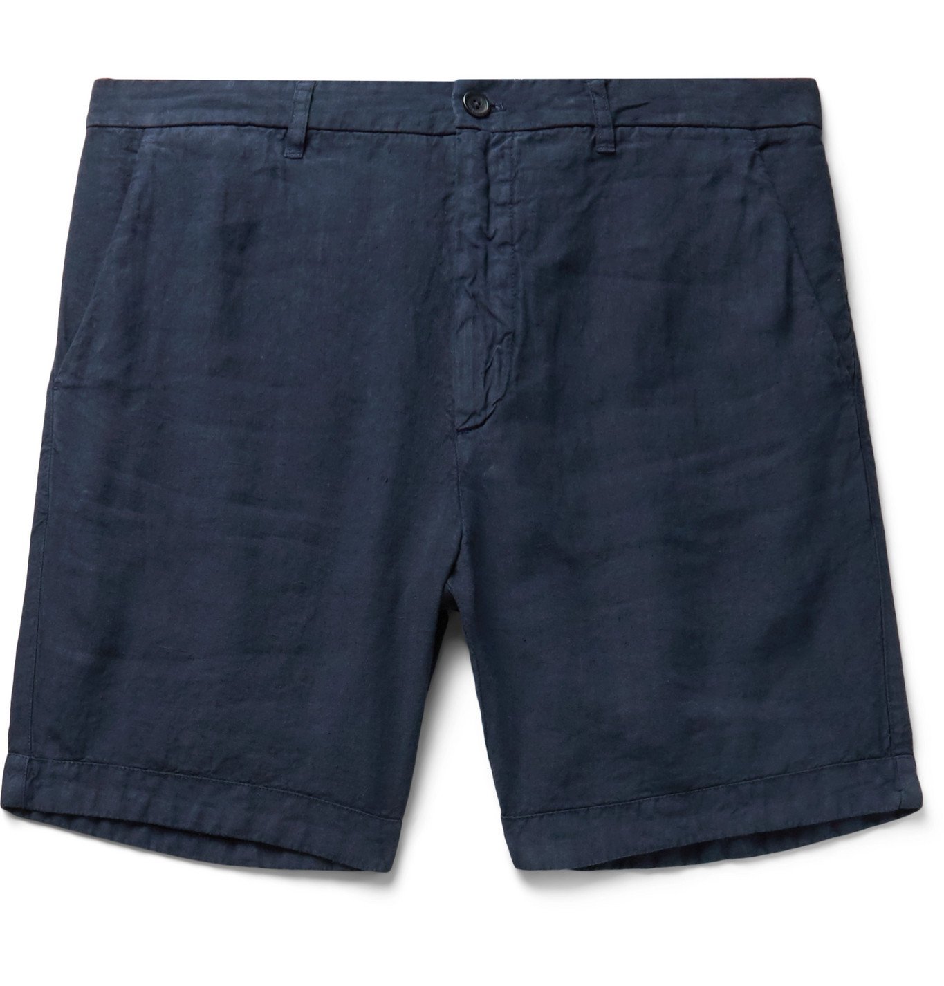 120% - Linen shorts - Blue 120%