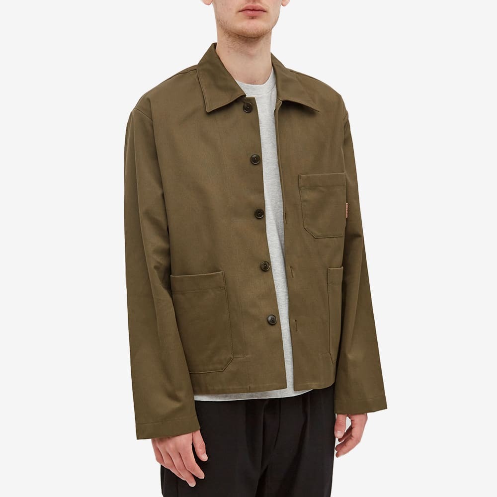 Acne Studios Men's Okey Cotton Twill Pink Label Jacket in Khaki Green ...