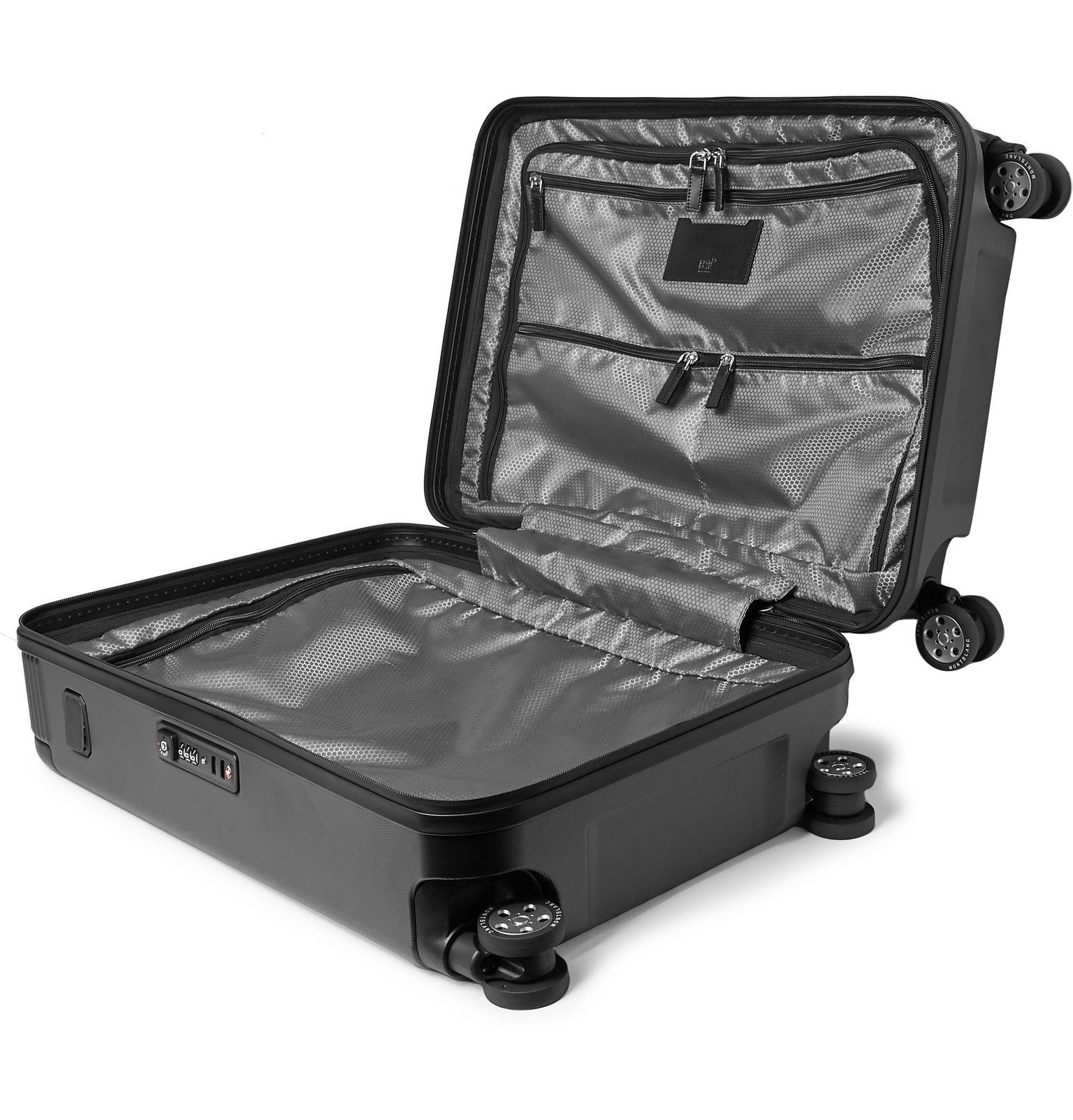 Montblanc - #MY4810 Cabin Leather-Trimmed Polycarbonate Suitcase ...
