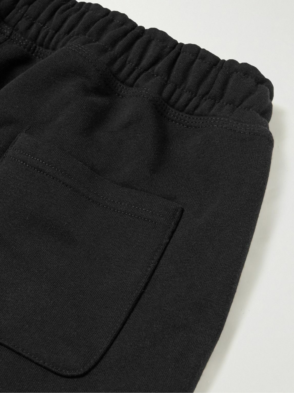 Stussy - Appliquéd Cotton-Blend Jersey Sweatpants - Black Stussy