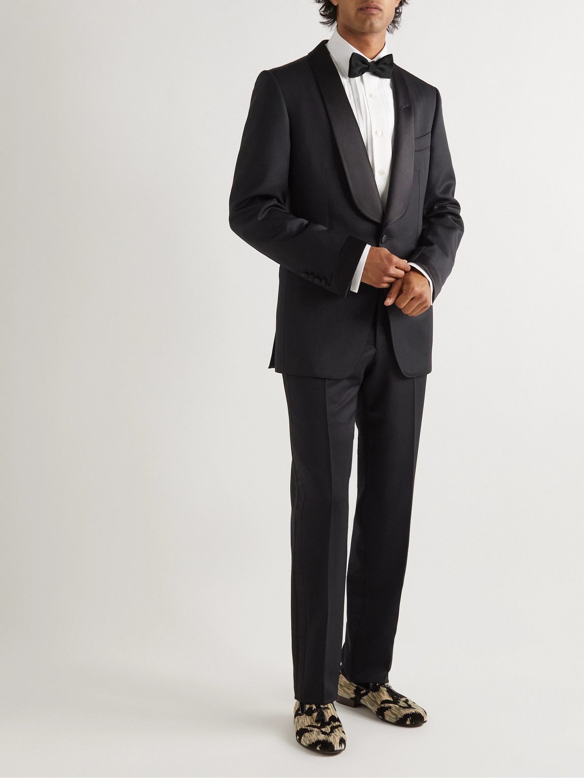 TOM FORD - O'Connor Slim-Fit Grain de Poudre Wool and Mohair-Blend Tuxedo  Jacket - Black TOM FORD
