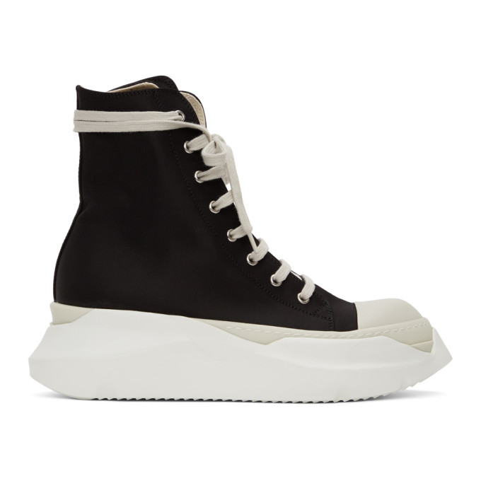 Rick Owens Drkshdw Black and White Abstract High-Top Sneakers Rick ...