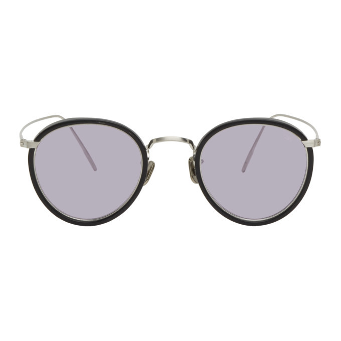 Eyevan 7285 Black and Silver 717E-2 Sunglasses Eyevan 7285