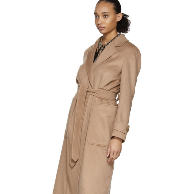 burberry sherringham cashmere wrap coat