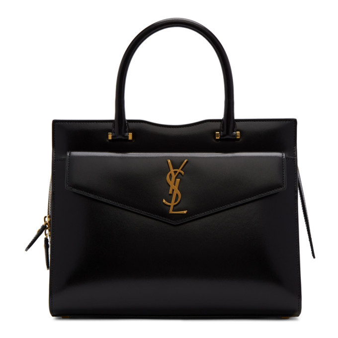 Saint Laurent Black Medium Uptown Top Handle Bag Saint Laurent