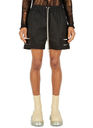 Spartan Cut-Out Shorts in Black