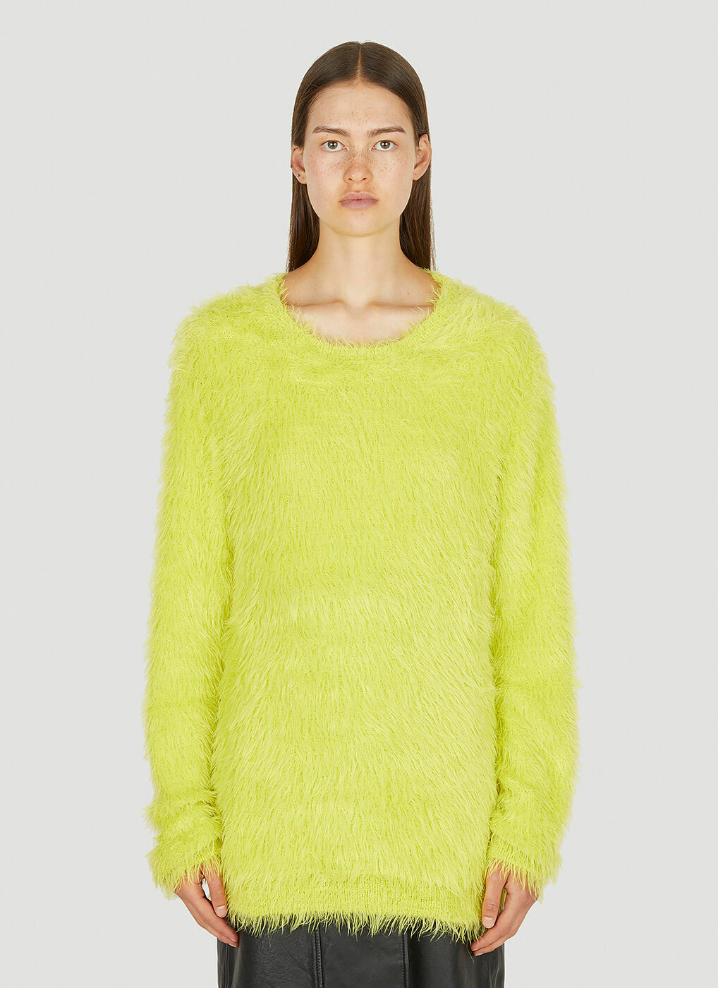 Fluffy Sweater in Yellow