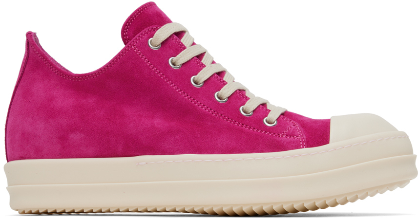 Photo: Rick Owens Pink Leather Low Sneakers