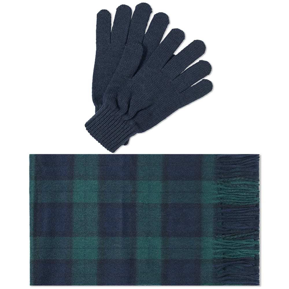 Photo: Barbour Tartan Scarf and Glove Gift Set
