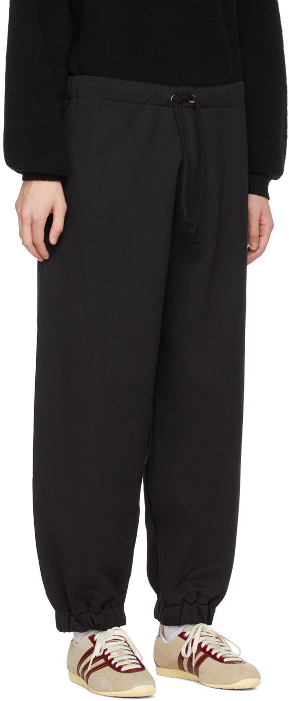 3MAN Black Cotton Lounge Pants