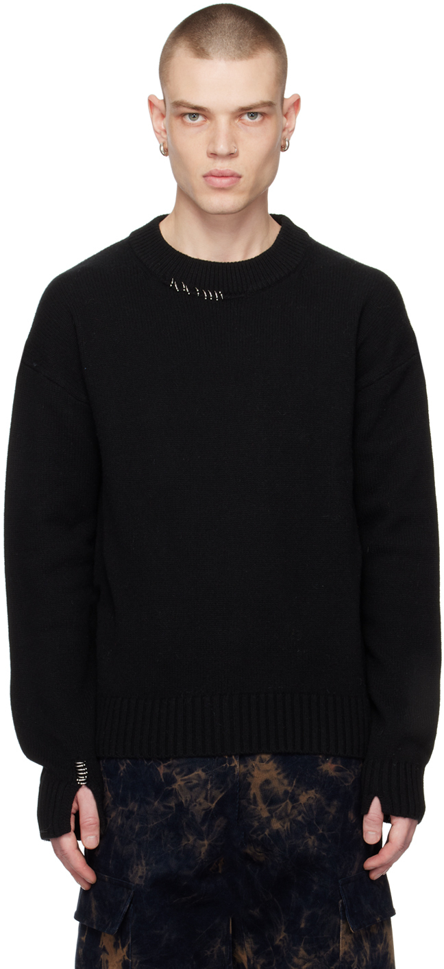 ALTU Black Pierced Sweater Altuzarra