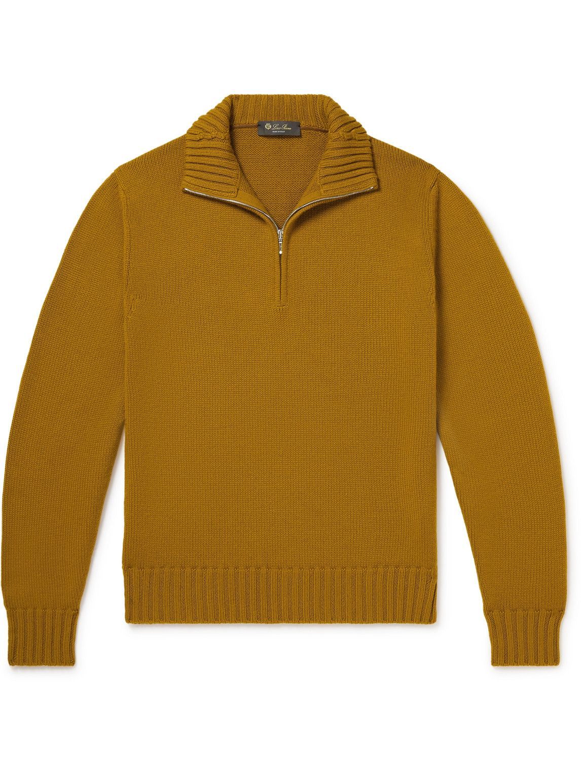 Loro Piana - Cashmere Half-Zip Sweater - Orange Loro Piana