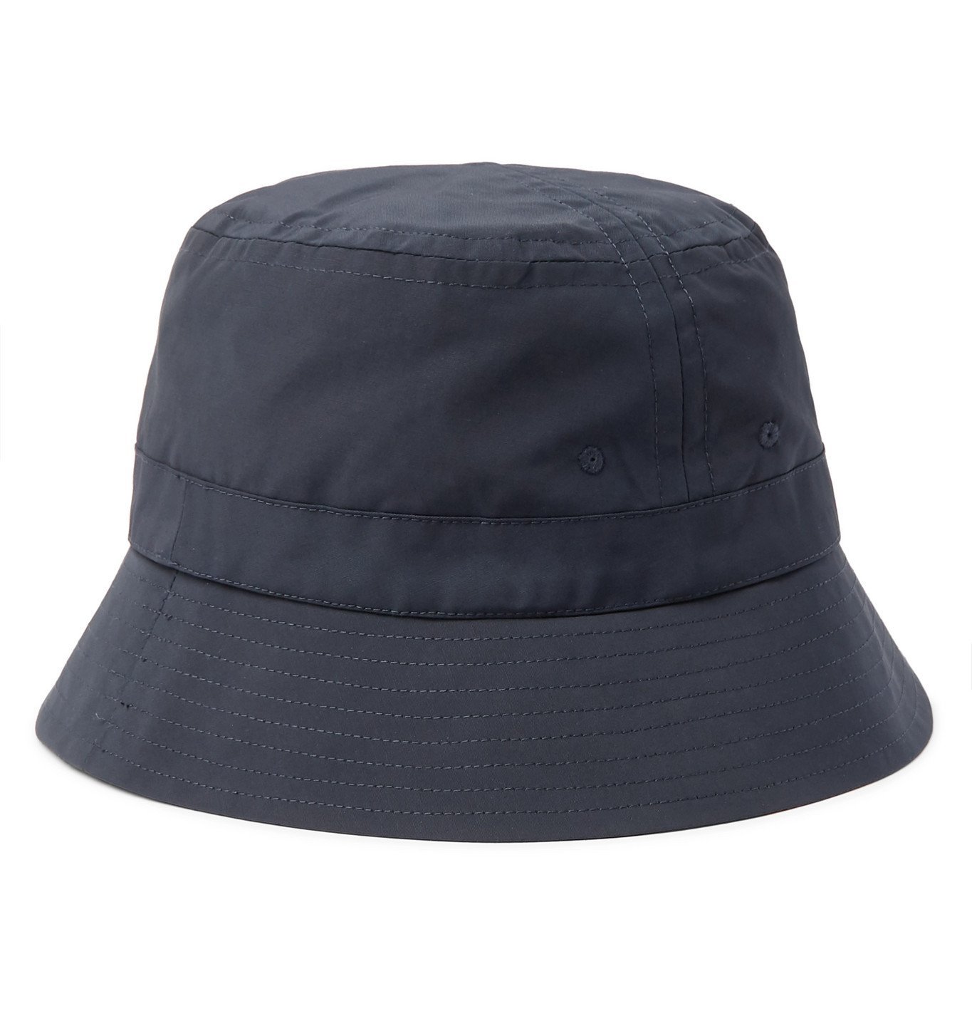 Bellerose - Logo-Embroidered Cotton-Blend Canvas Bucket Hat - Blue ...