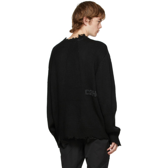 C2H4 Black Arc Sculpture Sweater C2H4