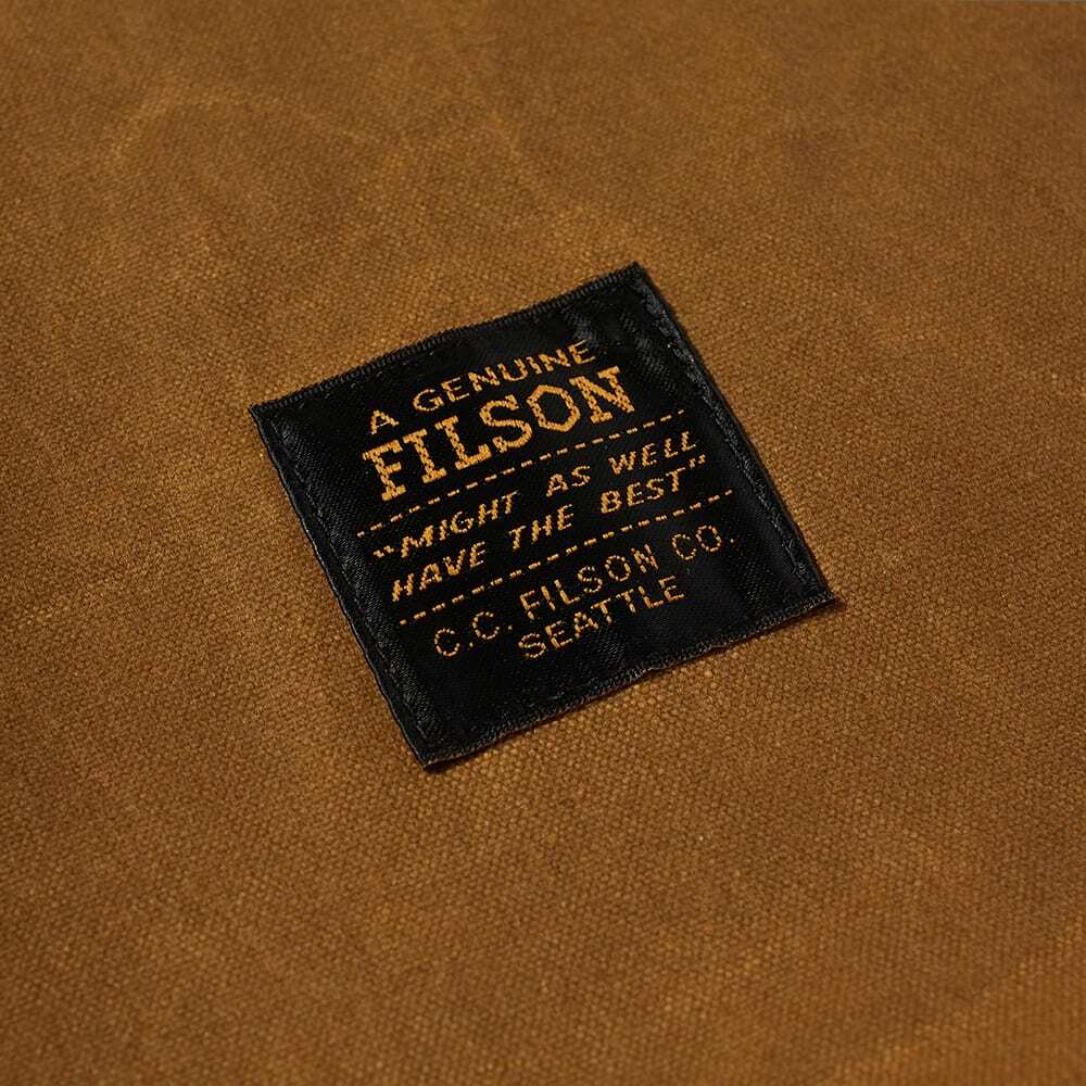 Filson Shelter Cloth Dog Coat in Dark Tan Filson