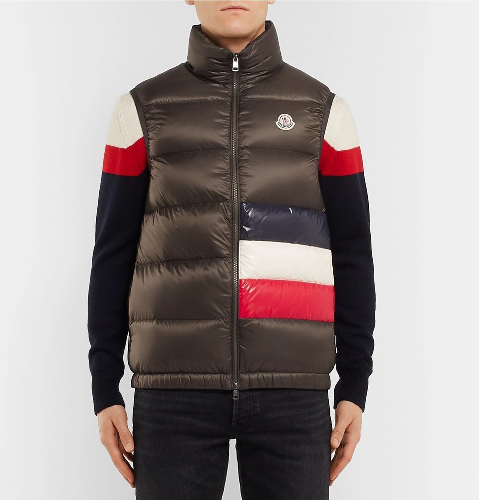 Moncler - Tib Slim-Fit Quilted Shell Down Gilet - Green Moncler