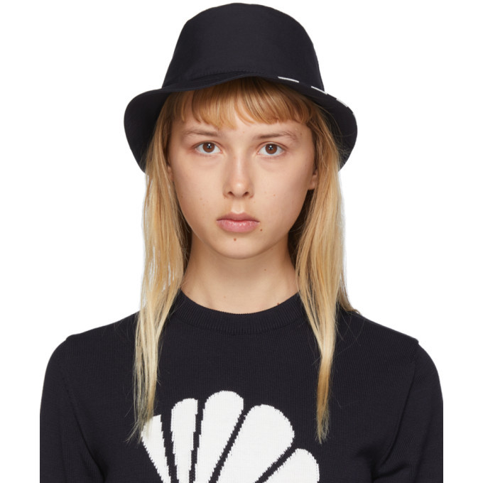 Thom Browne Navy Classic 4-Bar Bucket 