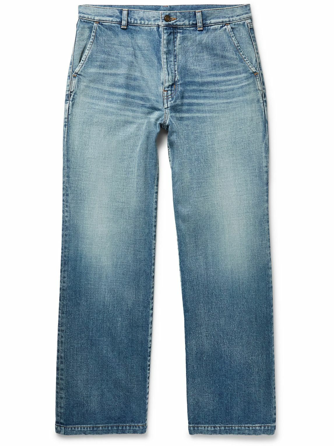 SAINT LAURENT - Serge Straight-Leg Jeans - Blue Saint Laurent