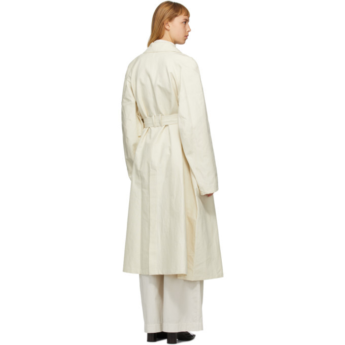 lemaire linen trench coat