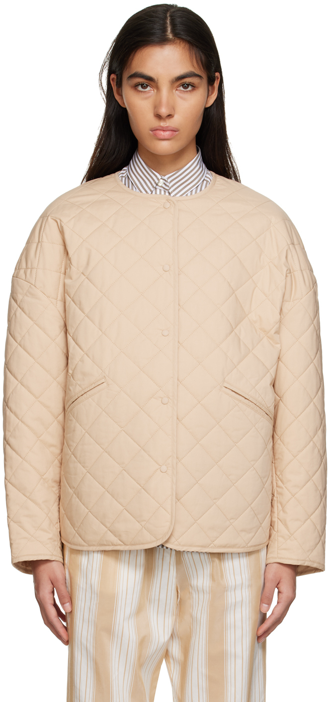 Totême Beige Quilted Jacket Toteme