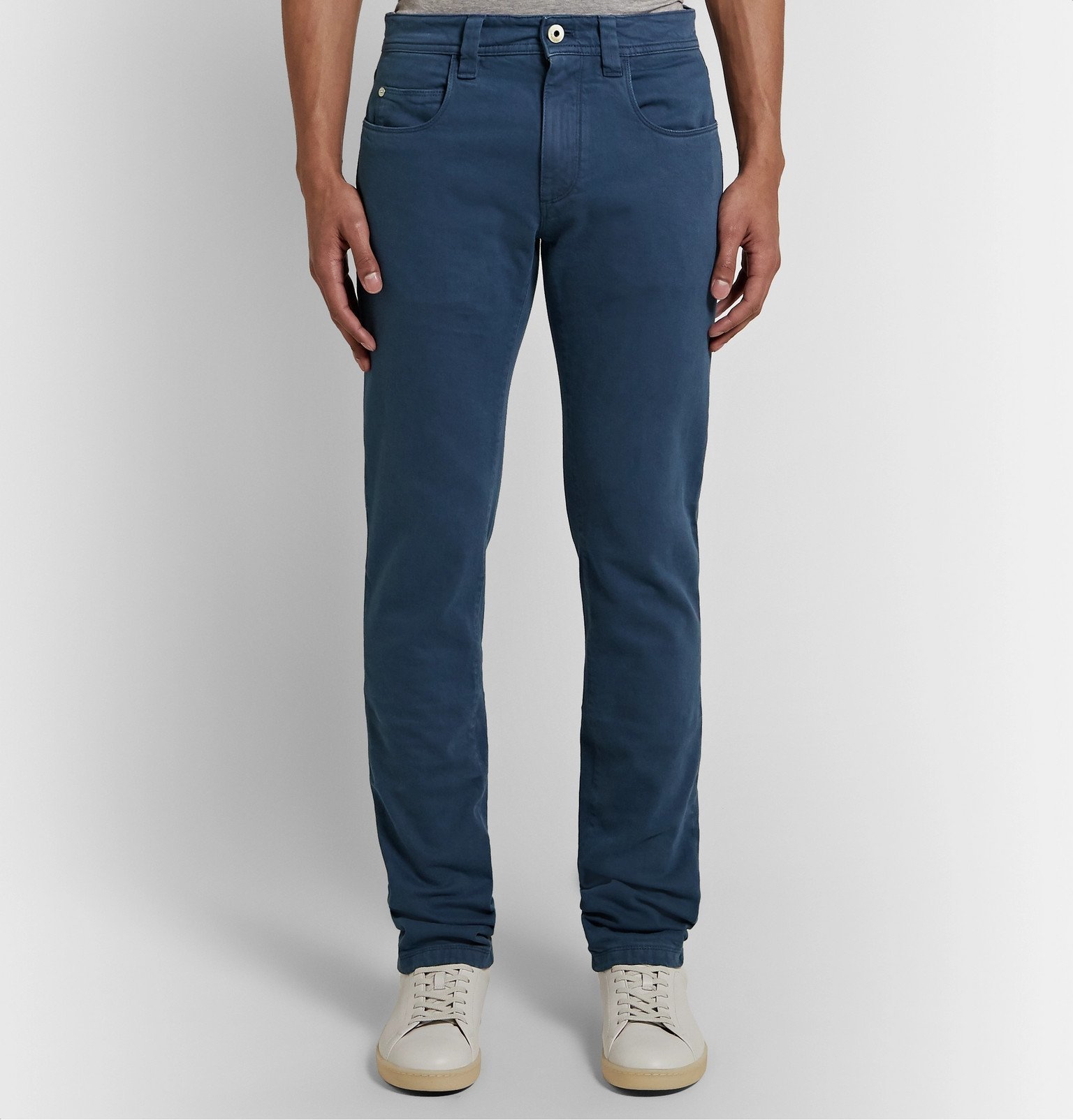 Loro Piana - Slim-Fit Stretch-Denim Jeans - Blue Loro Piana