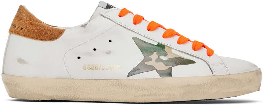 Photo: Golden Goose White Super-Star Classic Low-Top Sneakers