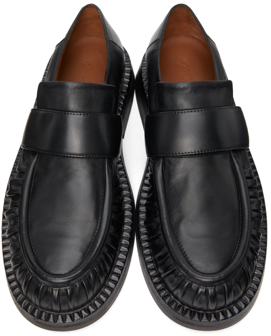 Womens Shoes Flats and flat shoes Loafers and moccasins Marsèll Leather Alluce Loafer in Black 