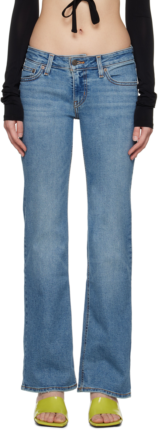 Levi's Blue Superlow Bootcut Jeans Levi's Red