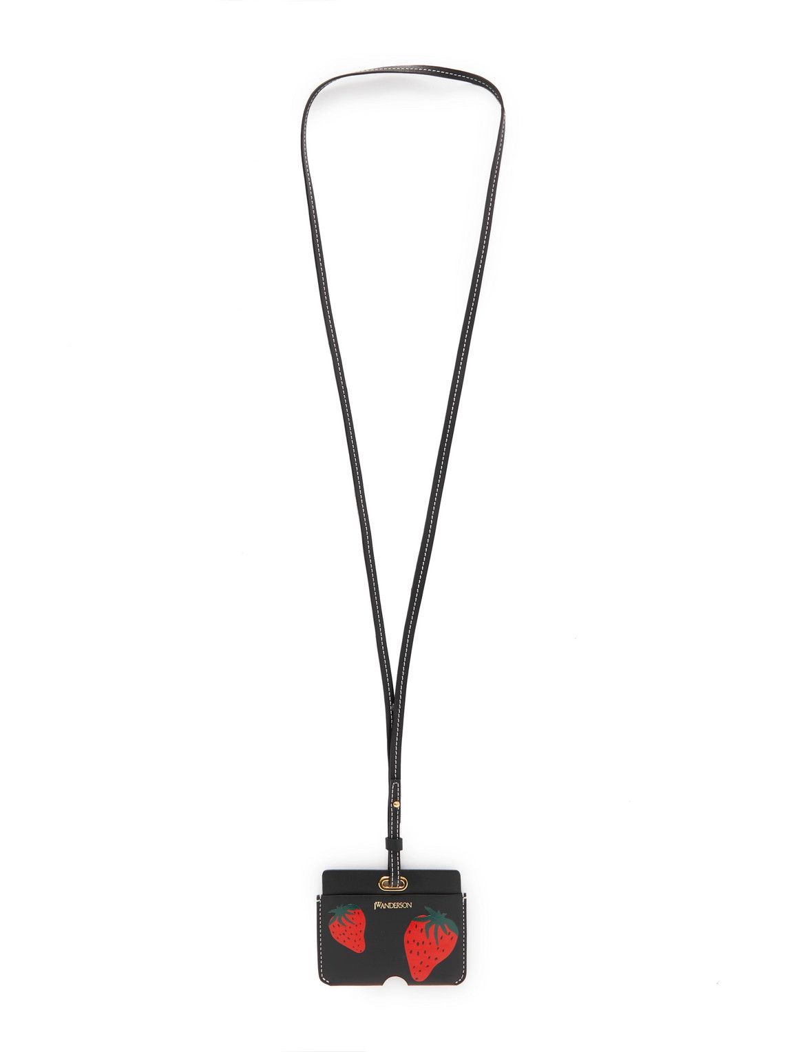 Photo: JW Anderson - Printed Leather Cardholder with Lanyard