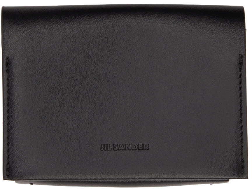 Jil Sander Black Origami Card Holder Jil Sander