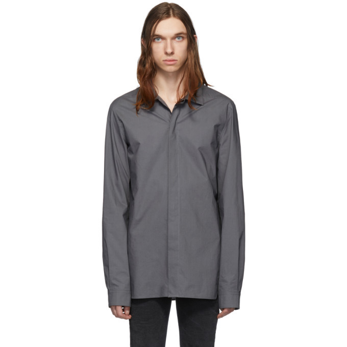 Rick Owens Grey Office Shirt Rick Owens