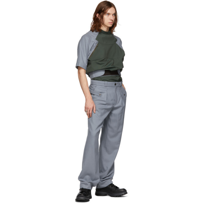 Kiko Kostadinov Grey Yann Trousers Kiko Kostadinov