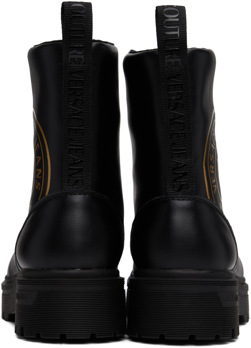 Versace Jeans Couture Black Syrius Boots Versace