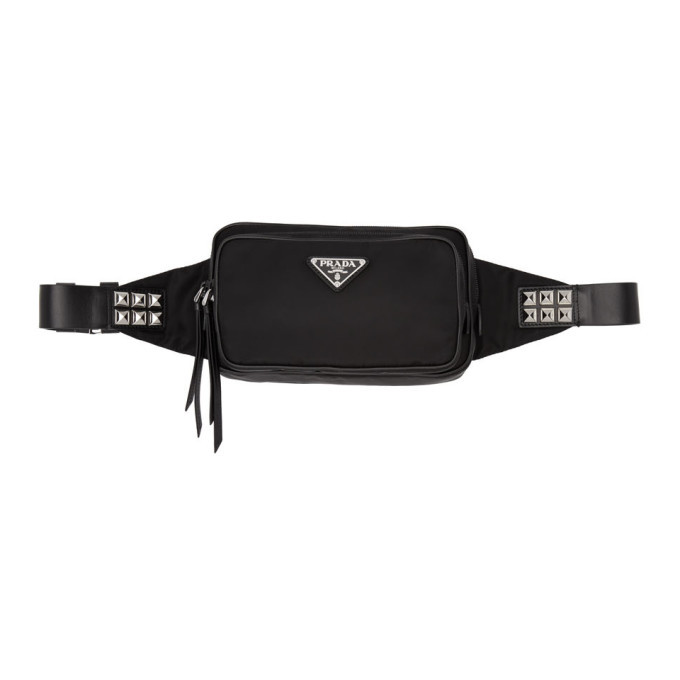 Prada Black Studded Belt Bag Prada