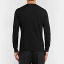Dolce & Gabbana - Slim-Fit Logo-Appliquéd Virgin Wool Sweater - Men - Black