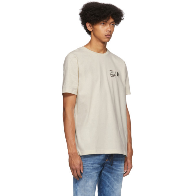 Diesel Off-White Logo T-Shirt Diesel