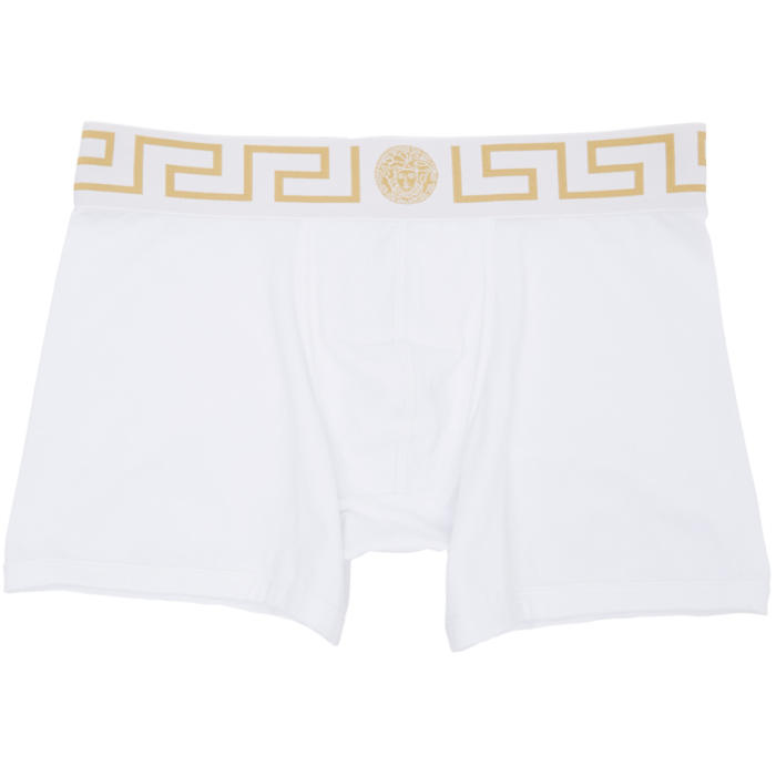 Versace Underwear White Medusa Boxer Briefs Versace Underwear