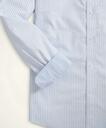 Brooks Brothers Men's Stretch Milano Slim-Fit Sport Shirt, Non-Iron Bengal Stripe Oxford | Light Blue