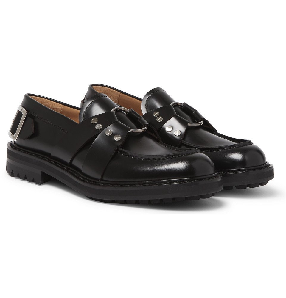 Alexander McQueen - Embellished Leather Loafers - Men - Black Alexander ...