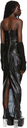 Rick Owens Black Lacquered Maxi Dress
